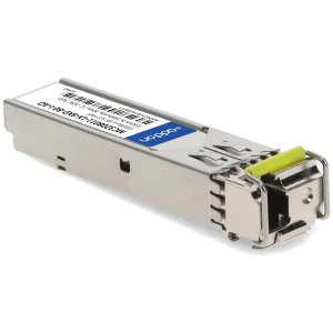 1000Base-BX SFP Transceiver, SMF, 1550nmTx/1490nmRx, 80km, LC, DOM, -40 to 85C