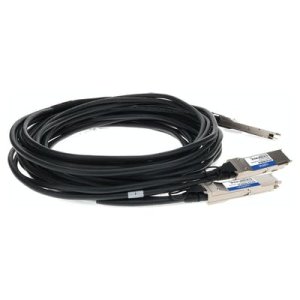 QSFP56 to 2xQSFP56, Passive Twinax, 2m, LSZH