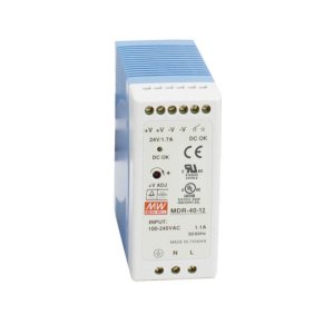 Black Box MDR-40-12 power supply unit 40 W Blue, White