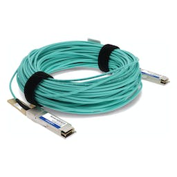 AddOn Networks MFA1A00-E020-AO InfiniBand/fibre optic cable 20 m QSFP28 Aqua colour, Silver