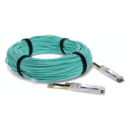 AddOn Networks MFA1A00-E100-AO InfiniBand/fibre optic cable 100 m QSFP28 Aqua colour, Silver