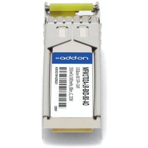 10GBase-BX SFP+ Transceiver, SMF, 1550nmTx/1490nmRx, 80km, LC, DOM