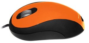 Accuratus Image mouse, 3 button mouse with extra wide scroller illuminated in blue. USB connected and a optical 800Dpi sensor it is suitable for both left and right handed users. Available in a variety of colours this is the Orange option.