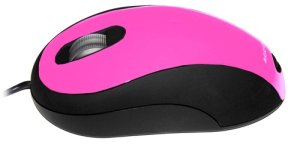 Accuratus Image mouse, 3 button mouse with extra wide scroller illuminated in blue. USB connected and a optical 800Dpi sensor it is suitable for both left and right handed users. Available in a variety of colours this is the Pink option.