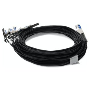 AddOn Networks OSFP-8SFP28-PDAC1M-AO InfiniBand/fibre optic cable 1 m 8xSFP28 Black, Silver