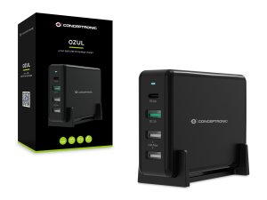 Conceptronic OZUL 4-Port 65W USB PD Desktop Charger