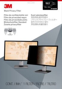 3M Privacy Filter for 19.5in Monitor, 16:9, PF195W9B