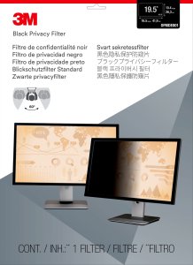 3M Privacy Filter for 19.5in Monitor, 16:10, PF195W1B