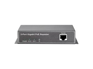 LevelOne Gigabit PoE Repeater, Cascadable, 2 PoE Outputs