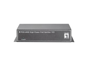 LevelOne Fast Ethernet High Power PoE Splitter, 12V DC Output