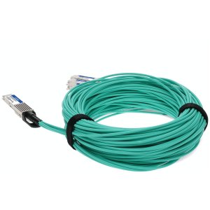 AddOn Networks Q400G-4Q56G-AOC10M-AO InfiniBand/fibre optic cable 10 m QSFP-DD 4x QSFP56 Turquoise