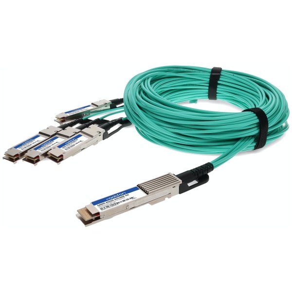 AddOn Networks Q400G-4Q56G-AOC30M-AO InfiniBand/fibre optic cable 30 m QSFP-DD 4x QSFP56 Turquoise