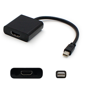 AddOn Networks Q7X-00018-AO video cable adapter Mini DisplayPort HDMI Black