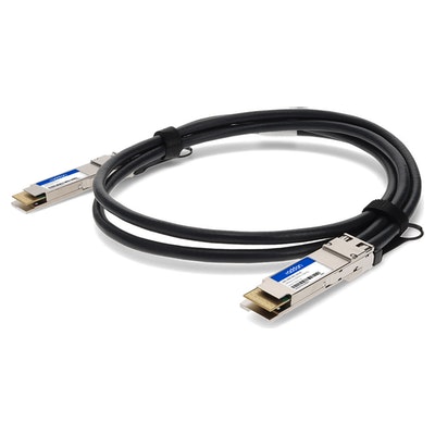 AddOn Networks QDD-200G-DAC-1M-AO InfiniBand/fibre optic cable QSFP-DD Black, Silver