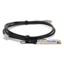 AddOn Networks QDD-400G-CU0-5M-AO InfiniBand/fibre optic cable 0.5 m QSFP-DD Black, Silver