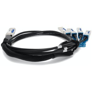 Juniper Networks Compatible TAA Compliant 100GBase-CU QSFP28 to 4xSFP28 Direct Attach Cable (Passive Twinax, 2m)