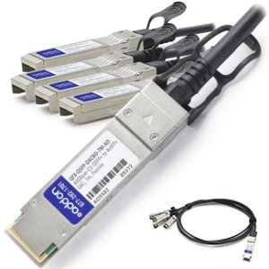 AddOn Networks QSFP+/4xSFP+ 10m InfiniBand/fibre optic cable QSFP+ 4xSFP+ Black