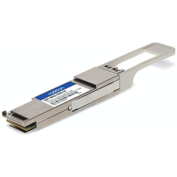 MSA and TAA 100GBase-DWDM 100GHz PAM4 QSFP28 Transceiver (SMF, 1556.55nm, 80km (w/EDFA/DCM), LC, DOM)