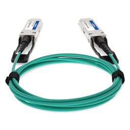 AddOn Networks QSFP-200GB-AOC2M-AO InfiniBand/fibre optic cable 2 m QSFP56 Aqua colour, Silver