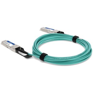 MSA and TAA Compliant 40GBase-AOC QSFP Transceiver (Active Optical Cable, 11m, DOM)