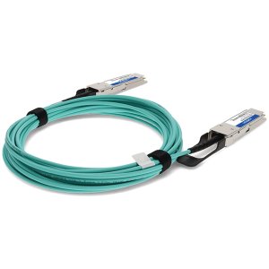 MSA and TAA Compliant 40GBase-AOC QSFP Transceiver (Active Optical Cable, 12m, DOM)