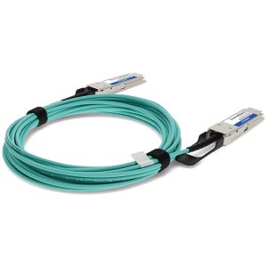 MSA and TAA Compliant 40GBase-AOC QSFP Transceiver (Active Optical Cable, 13m, DOM)