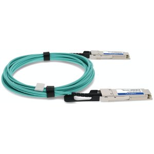 MSA and TAA Compliant 40GBase-AOC QSFP Transceiver (Active Optical Cable, 13m, DOM)