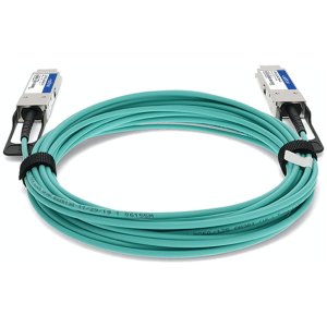 MSA and TAA Compliant 40GBase-AOC QSFP Transceiver (Active Optical Cable, 14m, DOM)