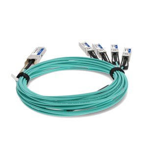 AddOn Networks MSA and TAA 800GBase-CU OSFP to 2xQSFP112 Direct Attach Cable (Passive Twinax, 3m)
