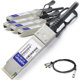 AddOn Networks 1m, QSFP+/4xSFP+ InfiniBand/fibre optic cable QSFP+ 4xSFP+ Black