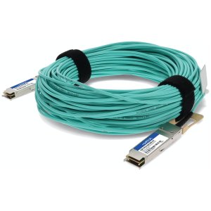 AddOn Networks QSFP-OTU4-AOC20M-AO InfiniBand/fibre optic cable 20 m QSFP28 Turquoise