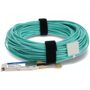 AddOn Networks QSFP-OTU4-AOC20M-AO InfiniBand/fibre optic cable 20 m QSFP28 Turquoise