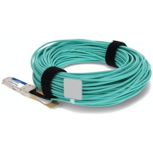 AddOn Networks QSFP-OTU4-AOC30M-AO InfiniBand/fibre optic cable 30 m QSFP28 Turquoise