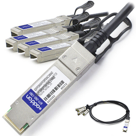 MSA and TAA Compliant 100GBase-CU QSFP28 to 4xSFP28 Direct Attach Cable (Passive Twinax, 1m)