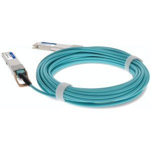 MSA and TAA Compliant 400GBase-AOC QSFP-DD to QSFP-DD Active Optical Cable (850nm, MMF, 10m)