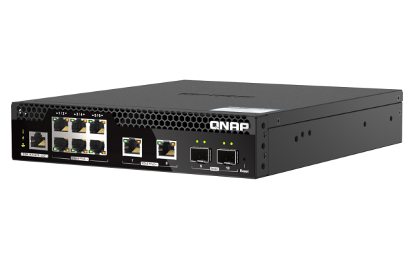 QNAP QSW-M2106PR-2S2T network switch Managed L2 10G Ethernet (100/1000/10000) Power over Ethernet (PoE) 1U Black