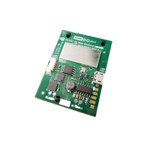 MOQ 20 / Omnikey embedded 5127CK Mini reader. Supports low and high frequency credentials - 13.56mhz and 125khz Low Frequency Mifare i-class HID PROX® Indala Prox EM Prox AWID Prox. Supplied by Hypertec.