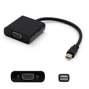 AddOn Networks R7X-00018-AO video cable adapter 0.2 m Mini DisplayPort VGA (D-Sub) Black