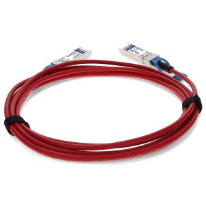 MSA and TAA Compliant 10GBase-CU SFP+ Red Direct Attach Cable (Passive Twinax, 2.5m)