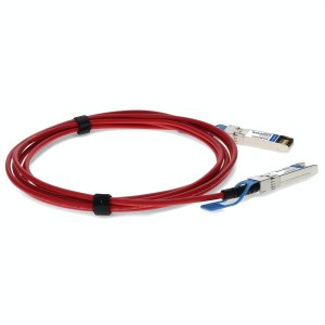 MSA and TAA Compliant 10GBase-CU SFP+ Red Direct Attach Cable (Passive Twinax, 2.5m)