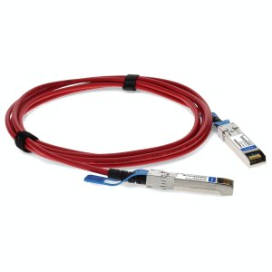 MSA and TAA Compliant 10GBase-CU SFP+ Red Direct Attach Cable (Passive Twinax, 2.5m)