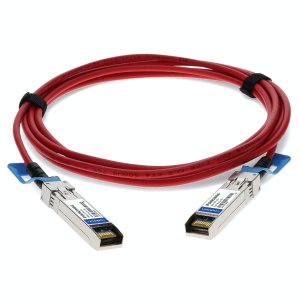 MSA and TAA Compliant 10GBase-CU SFP+ Red Direct Attach Cable (Passive Twinax, 2.5m)