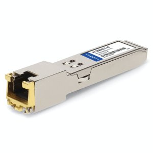 MSA and TAA Compliant 100/1000/10000Base-TX SFP+ Transceiver (Copper, 30m, RJ-45)