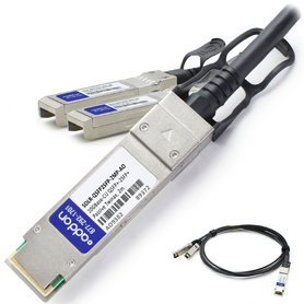 AddOn Networks SOLR-QSFP2SFP-1MP-AO InfiniBand/fibre optic cable 1 m QSFP+ 2xSFP+ Black, Grey