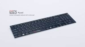 Standivarius Solo pad 2.4 GHz wireless rechargeable keyboard with numberpad
