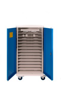 Compucharge TabCharge 30 with 2 way EPM Electronic Power Management - Storage & charging trolley for up to 30 netbooks Chromebooks or tablets.. Includes 2 user keys additional / replacment keys can be ordered using part code 64003. Supplied by Hypertec.