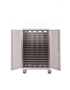 Compucharge Tabcharge 32 - Storage & charging trolley for up to 32 laptops with 2 x 2 way EPMs Electronic Power Management. Includes 2 user keys additional / replacment keys can be ordered using part code 64003. Supplied by Hypertec.