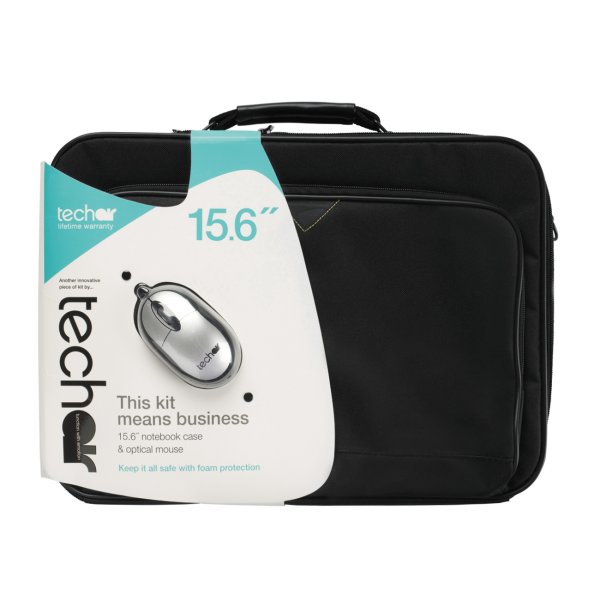 Techair TABUN29Mv4 14-15.6" Classic Laptop Bag and Mouse