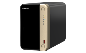 QNAP TS-264 NAS Tower Ethernet LAN Black, Gold N5095