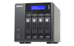 QNAP TVS-471 NAS Tower Intel® Core™ i3 i3-4150 4 GB DDR3 QNAP Turbo System Black